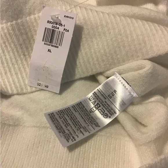 Old Navy XL white cozy cropped sweater tank top NWT - Picture 6 of 7